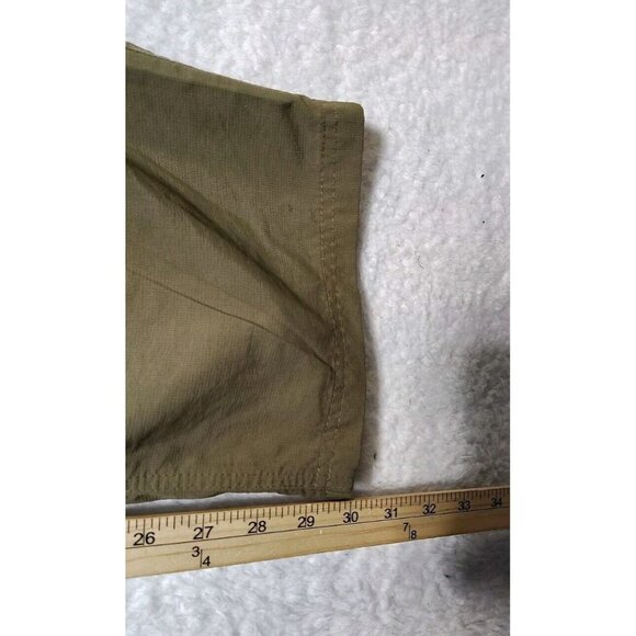 LL Bean Men's Khaki Nylon Stretch Green Cargo  Hiking Pants Size XL (38x30) - Picture 6 of 8
